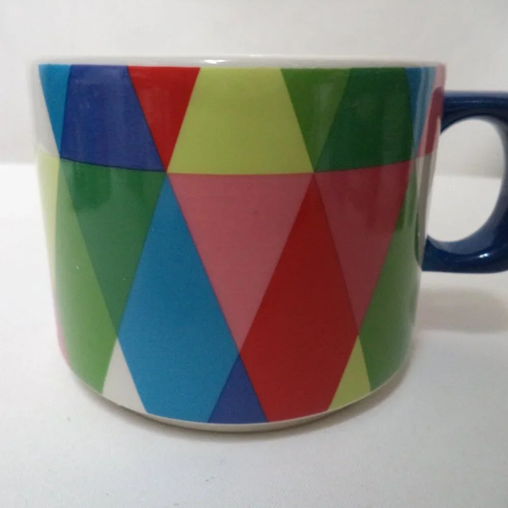 Target Mod Triangle Mug Cup Set 2 ceramic dish micro safe geometric pair